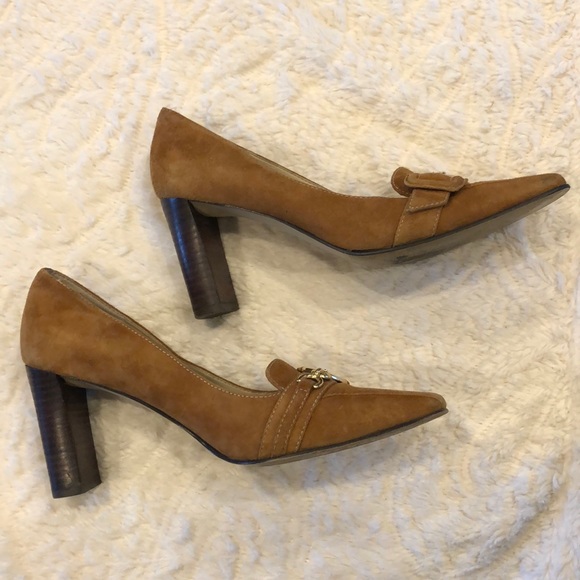 Anne Klein Suede Buckle Heel - Picture 5 of 7